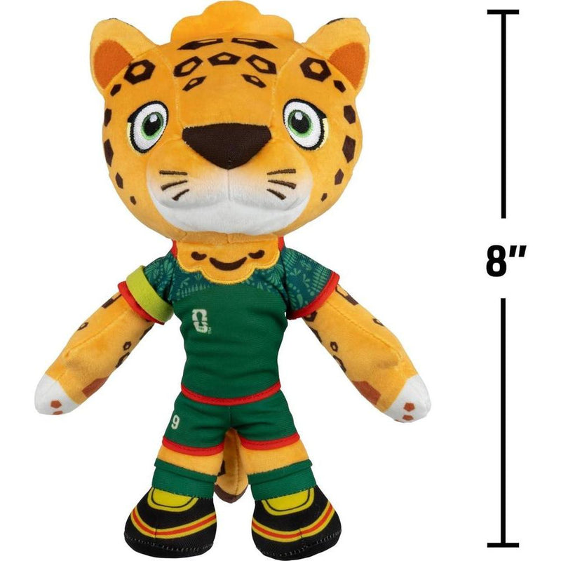 Jazwares FIFA World Cup 2026 Peluche Mascota Oficial Zayu Jaguar Uniforme Verde Juguete Coleccionable Para Fanáticos
