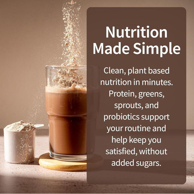 Batido de proteína orgánica Garden of Life sabor chocolate, alto en proteína y fibra, libre de lácteos y sin gluten