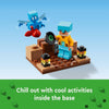 LEGO Minecraft The Sword Outpost 21244 con Creeper, Guerrero, Cerdo, Esqueleto para Aventuras Inspiradas en Videojuegos
