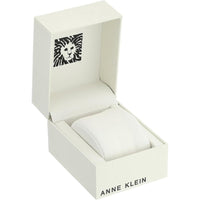 Anne Klein reloj de pulsera para mujer con esfera de diamante genuino, caja de acero inoxidable y pulsera de metal color oro rosa