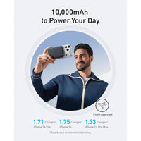 Batería magnética ultradelgada Anker MagGo Power Bank de 10,000 mAh, carga rápida 15W, cargador portátil para iPhone