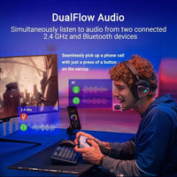 ASUS ROG Delta II Wireless Gaming Headset Mic Tri-Mode Connectivity for PC PS5 PS4 Xbox Switch Mobile