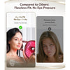 Máscara de terapia de luz roja JOVS para rostro, con 4 modos y herramientas portátiles para cuidado de la piel en casa