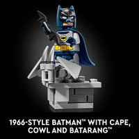 LEGO DC Batman: Set de construcción del clásico Batmobile de la serie de TV de 1966, ideal para fans adultos y coleccionistas