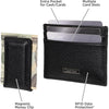 Cartera Calvin Klein para hombre con diseño minimalista bifold y fundas para tarjetas con bloqueo RFID