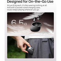 SHOKZ OpenDots ONE - Auriculares inalámbricos Bluetooth de oreja abierta con micrófono, seguro y ligero, audio Dolby Premium, resistente al agua