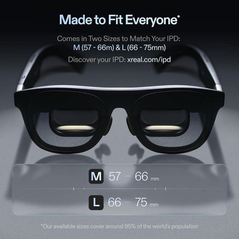 Gafas AR XREAL One Pro con chip X1, óptica X-Prism, sonido Bose, para iPhone, Steam Deck, ROG, Mac, PC y Android