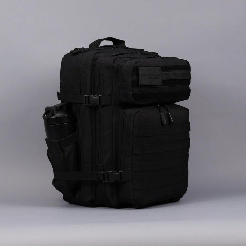 Mochila Táctica WOLFpak 45L Edición Nightshade, resistente al agua, ideal para camping, senderismo y gimnasio, personalizable con parches