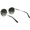 Lentes de sol Calvin Klein CK25101S con diseño redondo y marco de metal, incluyendo almohadillas nasales ajustables para mayor comodidad