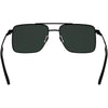 Gafas de sol Calvin Klein estilo aviador con marco metálico, doble puente y lentes tonificadas en modelo XL para hombres