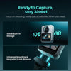 Xtra Sphra360 - Cámara de Acción 360 con Vídeo 8K, Sensor 1 Pulgada, 100MP, Almacenamiento 105GB, Impermeable, Bullet Time