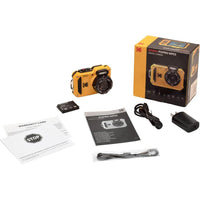 Cámara Digital Resistente Kodak PIXPRO WPZ2 con Estuche y Tarjeta microSDHC de 32GB, Amarillo, Paquete de 3 Artículos