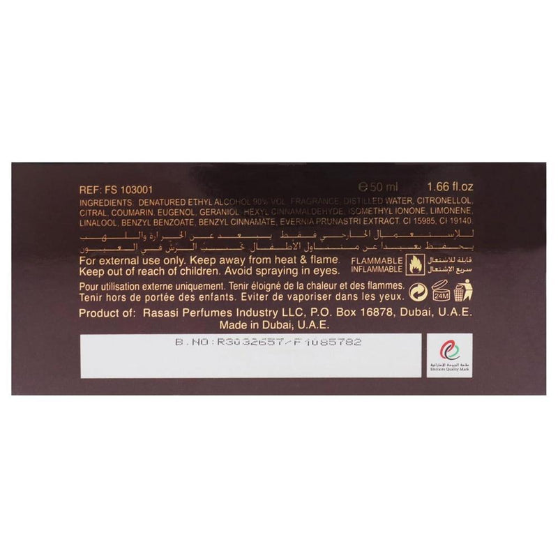 Rasasi Khaltat Al Khasa Ma Dhan Al Oudh Eau de Parfum en spray unisex, fragancia ámbar especial de larga duración