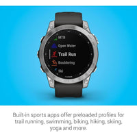 Garmin Fenix 7, Reloj Inteligente de Aventura Resistente con GPS, Pantalla Táctil, Funciones de Salud y Bienestar