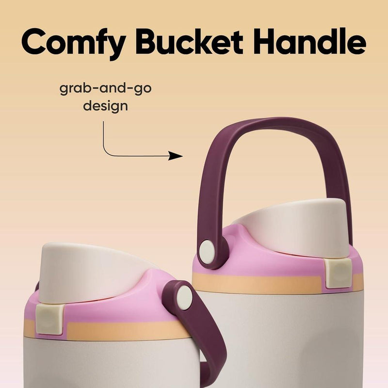 Botella de agua Owala FreeSip Sway de acero inoxidable aislada con pico de dos vías y pajita integrada, ideal para deportes y viajes