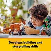 LEGO Creator 3 en 1 Animales del Bosque, construye un zorro, búho o ardilla, para niños a partir de 9 años