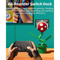 Estación de acoplamiento multifuncional para Nintendo Switch, con HDMI 4K y puertos USB, carga rápida y diseño creativo