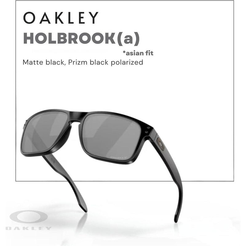 Oakley Holbrook Asian Fit - Gafas de sol hombre con kit de cuidado y correa de seguridad incluidas para mayor protección