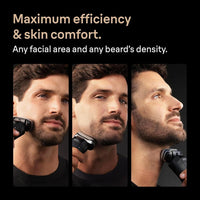 Afeitadora eléctrica Braun Series 9 PRO+ con Pro SensoAdapt, centro SmartCare 6 en 1 para uso húmedo y seco, color negro