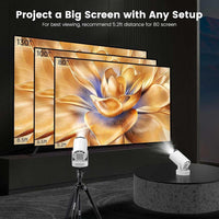 Mini proyector portátil HY300 ULTRA con soporte 4K, Bluetooth 5.4, Android 11 y rotación de proyección de 210°