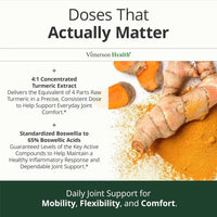 Vimerson Health Glucosamina Condroitina Cúrcuma MSM Boswellia - Suplemento para Dolor Articular Natural y Sin OGM