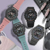 Reloj Casio Señoras G-Shock S-Series con Banda de Resina Rosa, Modelo GMAS140-4A, Analógico Digital