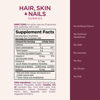 Gomitas Nature's Bounty con biotina para cabello, piel y uñas saludables, sabor a fresa, 200 unidades