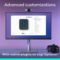 Consola Creativa Logitech MX con 9 teclas LCD personalizables, dial de control, incluye membresía Adobe Cloud 3 meses