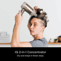 Secadora de cabello Shark HD112BRN HyperAIR Ionic con concentrador 2 en 1, accesorios de peinado y control de calor inteligente