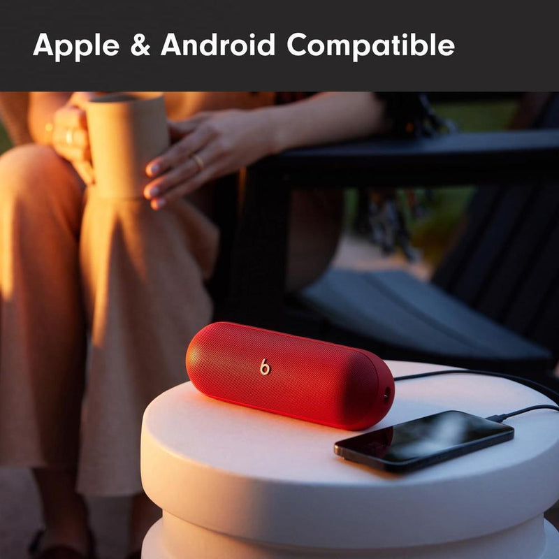 Beats Pill - Altavoz Bluetooth portátil con batería de larga duración, resistente al agua y compatible con Apple y Android