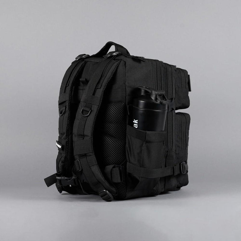 WOLFpak Mochila Negro Alpha de 25L resistente al agua, ideal para viaje o uso diario, con compartimento seguro y personalizable
