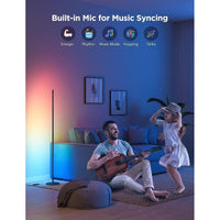 Lámpara de pie básica Govee RGBIC, compatible con Alexa, LED con control de voz y cambio de color, paquete de 2