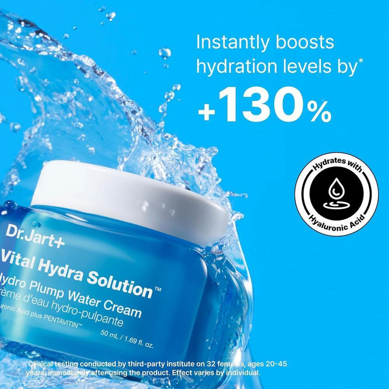 Dr.Jart+ Vital Hydra Water Cream Hidratante Facial Coreano Con Ácido Hialurónico Para Piel De Vidrio