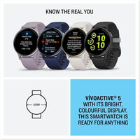 Garmin Vívoactive 5 Smartwatch GPS Salud Y Fitness Pantalla AMOLED Hasta 11 Días Batería Negro