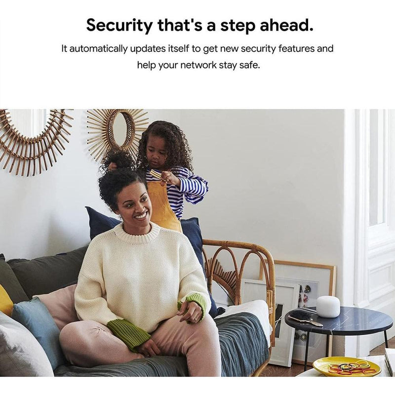 Router y extensor Nest WiFi con altavoz inteligente, compatible con Google WiFi, color blanco, paquete de 3