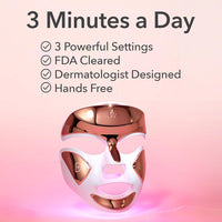 Dr. Dennis Gross DRx SpectraLite Máscara facial LED con terapia dual de luz roja y azul para rejuvenecimiento de la piel