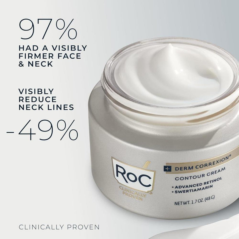 Roc Derm Correxion Crema Para El Cuello Con Ácido Hialurónico Y Retinol Avanzado 50g