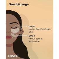 COSRX Parche avanzado para ojos de hidrogel de caracol, tratamiento hidratante, anti-hinchazón, sin parabenos