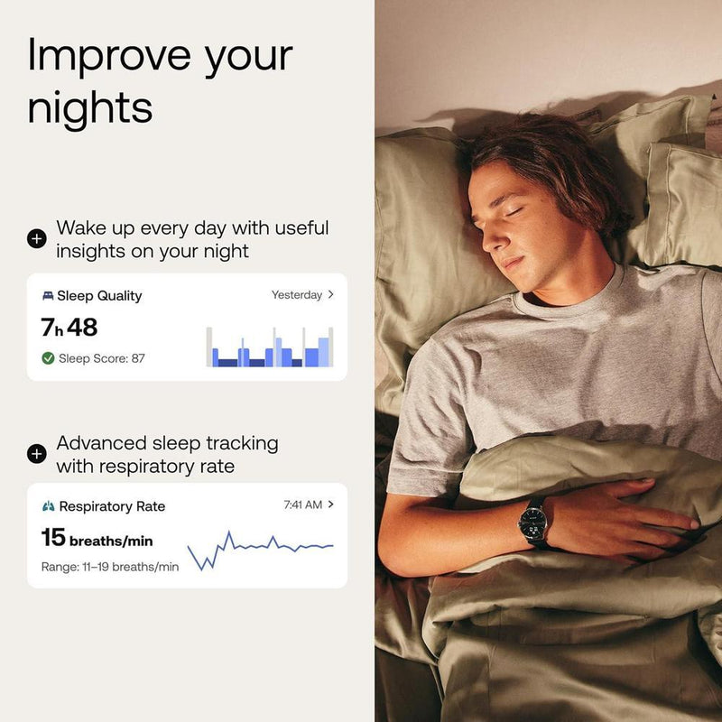 Withings ScanWatch Light - Reloj Inteligente Híbrido Con Monitoreo Cardíaco, Fitness, Ciclo Y Sueño