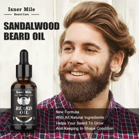 Kit de barba para hombres, incluye champú, aceite de crecimiento, bálsamo, cepillo, peine, tijeras y bolsa