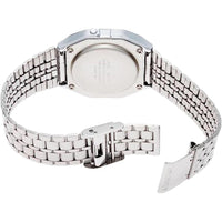 Reloj digital clásico Casio A159W-N1DF con brazalete metálico y cierre plegable, ideal para el uso diario, diseño atemporal