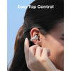 Soundcore AeroClip, Auriculares De Oreja Abierta Con 12mm De Diámetro De Sonido Y Llamadas Claras Con 4 Micrófonos, Niebla De Champán