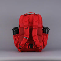 Mochila WOLFpak 45L Elite Roja, diseño táctico militar con capacidad personalizable y parches integrados