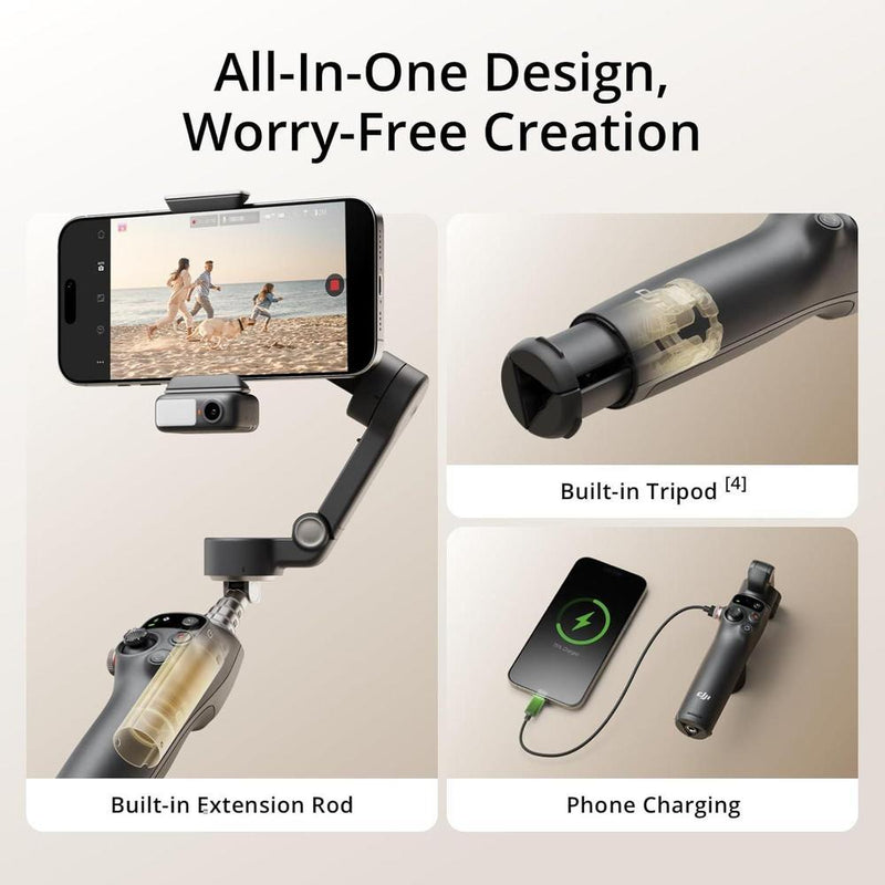 DJI Osmo Mobile 7P Estabilizador Gimbal para iPhone y Android con seguimiento, extensión, trípode y carga
