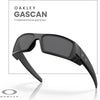 Gafas de sol Oakley Gascan OO9014 con correa, paño de limpieza y kit de cuidado iWear incluidos