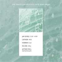 Naturium The Perfector Gel de baño con ácido salicílico y limpiador suave, ideal para purificar y suavizar la piel