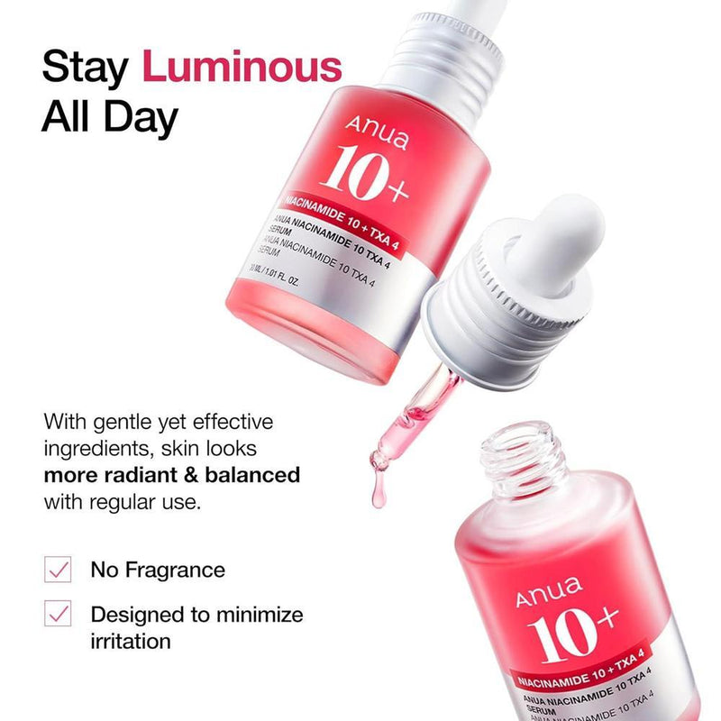 Sérum Niacinamida 10% + TXA 4%, Ácido Hialurónico, 30ml