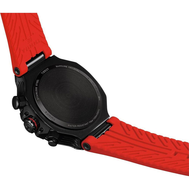 Reloj de pulsera Tissot Cronógrafo T Race, diseño inspirado en motocicletas con cronometraje de precisión y estilo dinámico