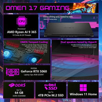 Hp Omen Ryzen 9 5060 Laptop Para Juegos Fhd Ips 144hz Amd Ryzen 9 Rtx 5060 16gb Ram Ssd 1tb Retroiluminado Kb Thunderobot 7 En 1 Usb-C Hub
