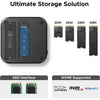 UGREEN Dock con Soporte DP Hub para Mac mini M4/M4 Pro 2024, SSD M.2 NVMe, Conectividad 10G, 4K, USB A/C, SD/TF, Audio